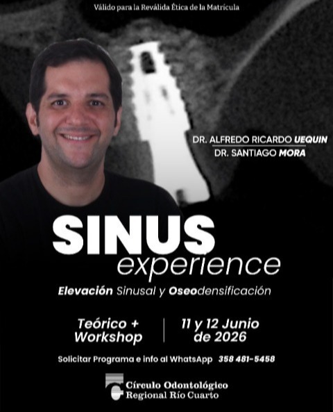 “Sinus Experience”: capacitación intensiva en elevación sinusal y oseodensificación